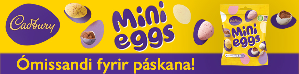 Cadbury Mini Eggs vefbordi 600x150px